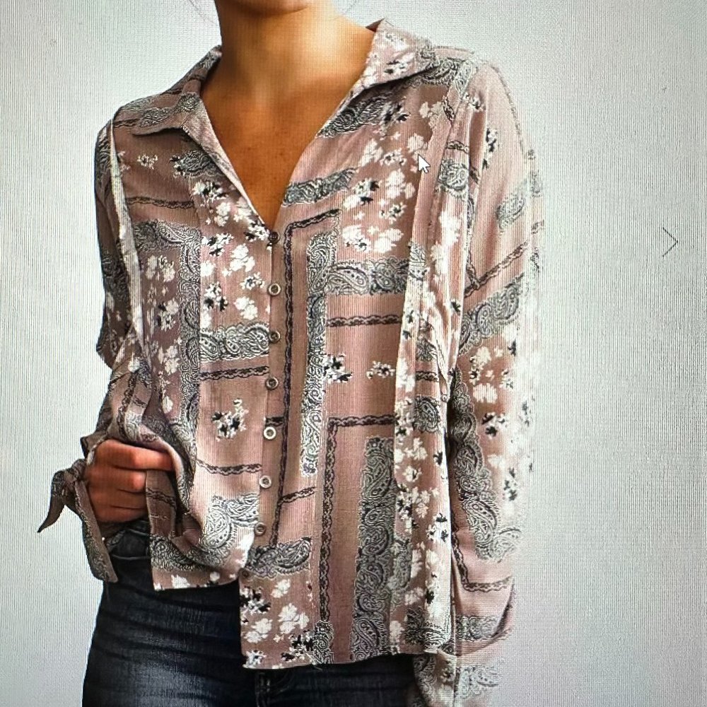 Daytrip Woven Button Down Blouse